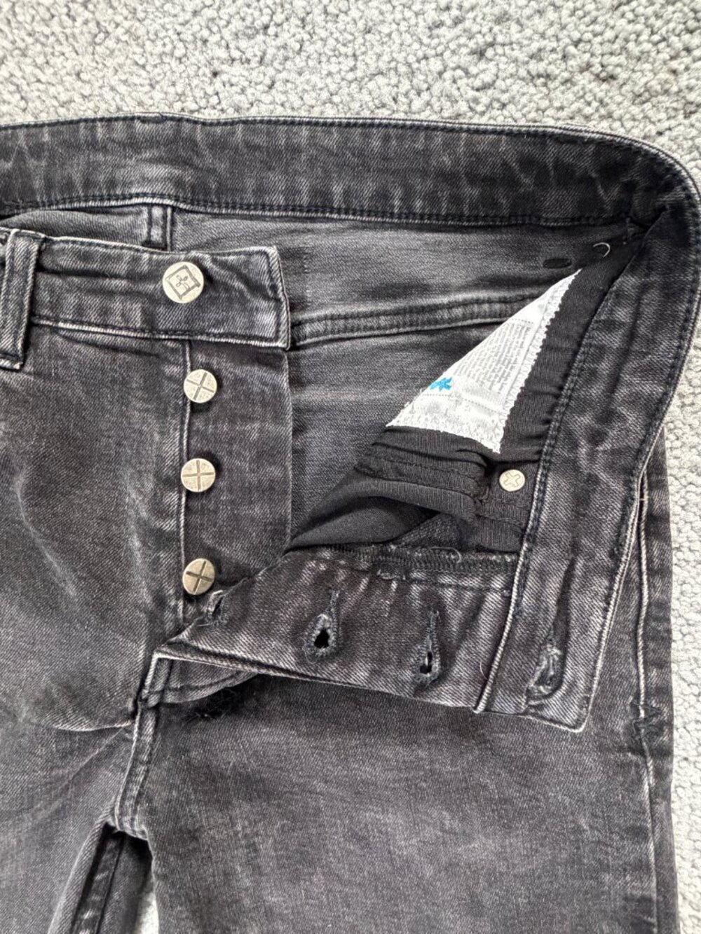Ksubi Chitch Boneyard Black Slim Fit Distressed Jeans - Men's Size 31 - VGUC - Picture 7 of 16
